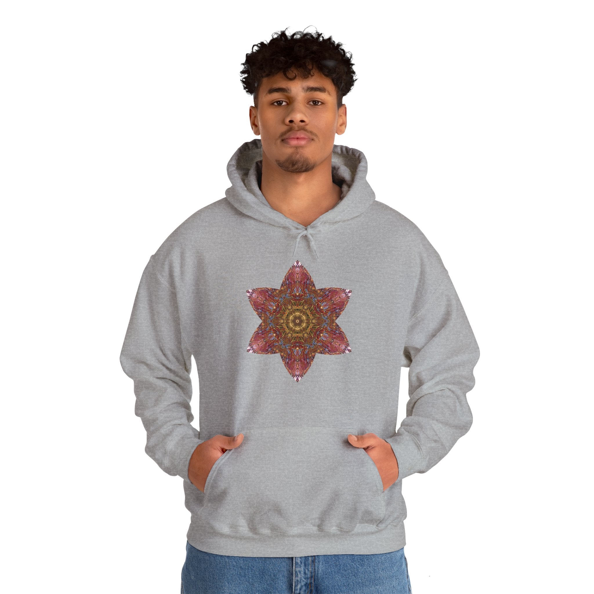 Unisex Heavy Blend™ Hooded Sweatshirt - Starflower Mandalas No.3