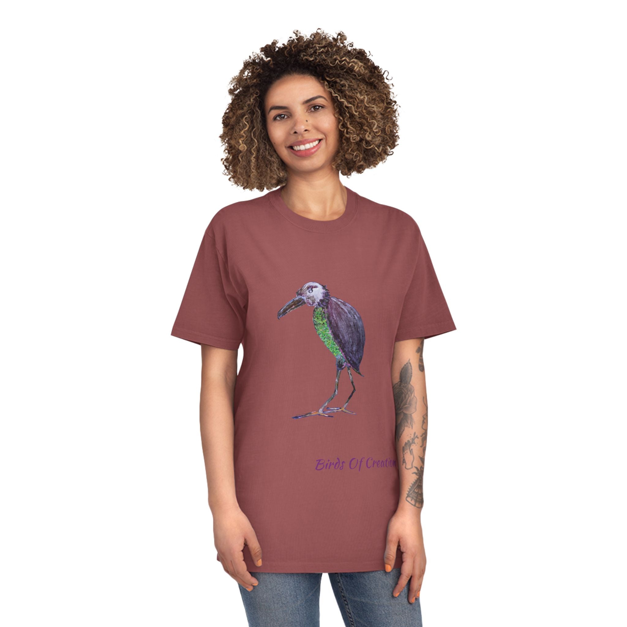 Unisex Faded Shirt - Birds Of Creation No.2