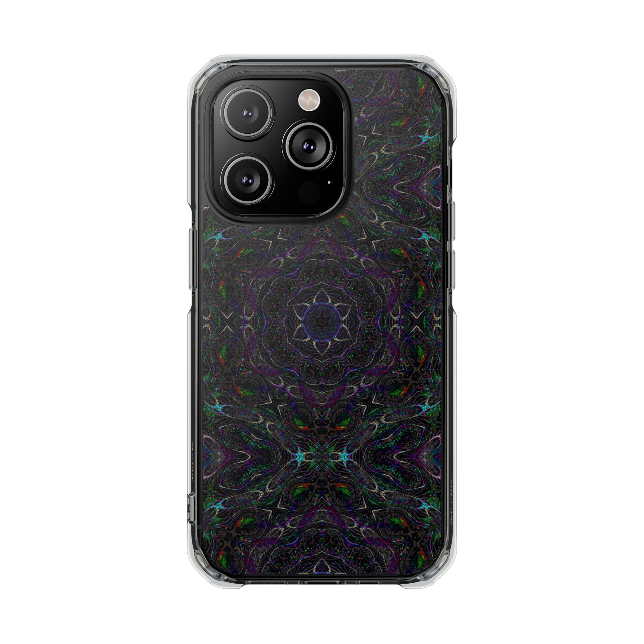 iPhone 14 Magnetic Clear Impact Case - P5 Kaleidoscopic No.32
