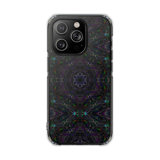 iPhone 14 Magnetic Clear Impact Case - P5 Kaleidoscopic No.32