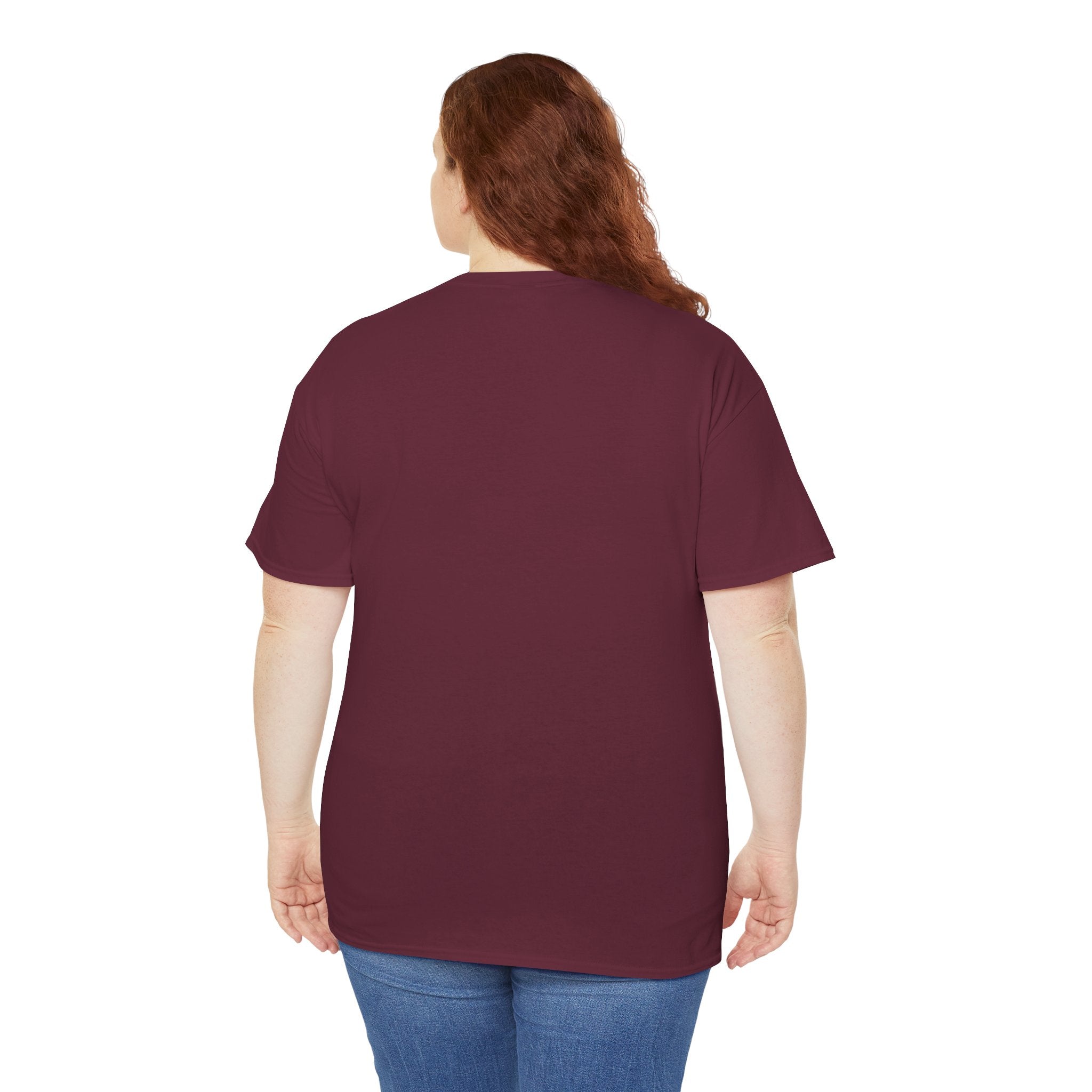 Unisex Heavy Cotton Tee - The Traveller Series (Abstract Autumn)