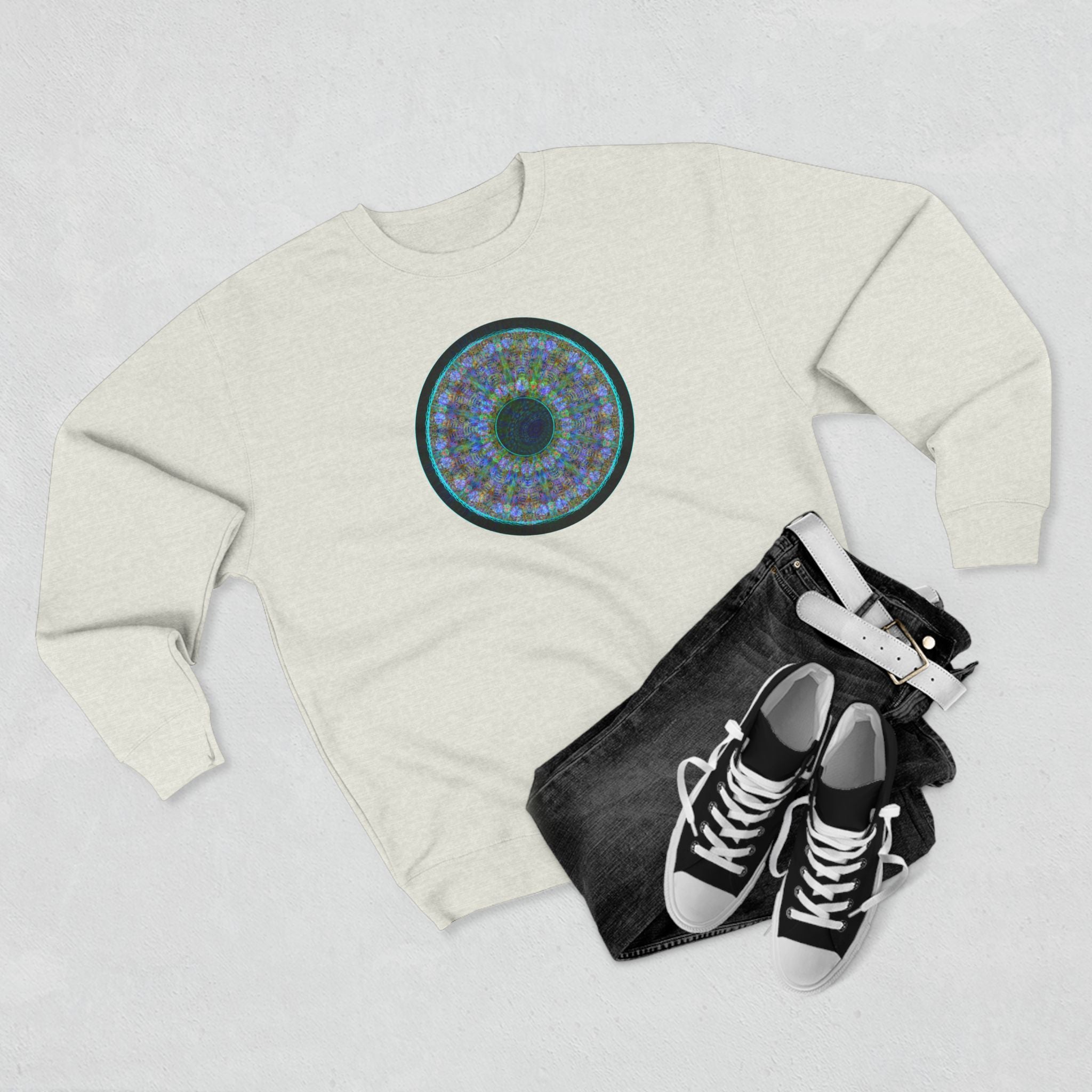 Unisex Crewneck Sweatshirt - Love Light Spheres No.M15K7