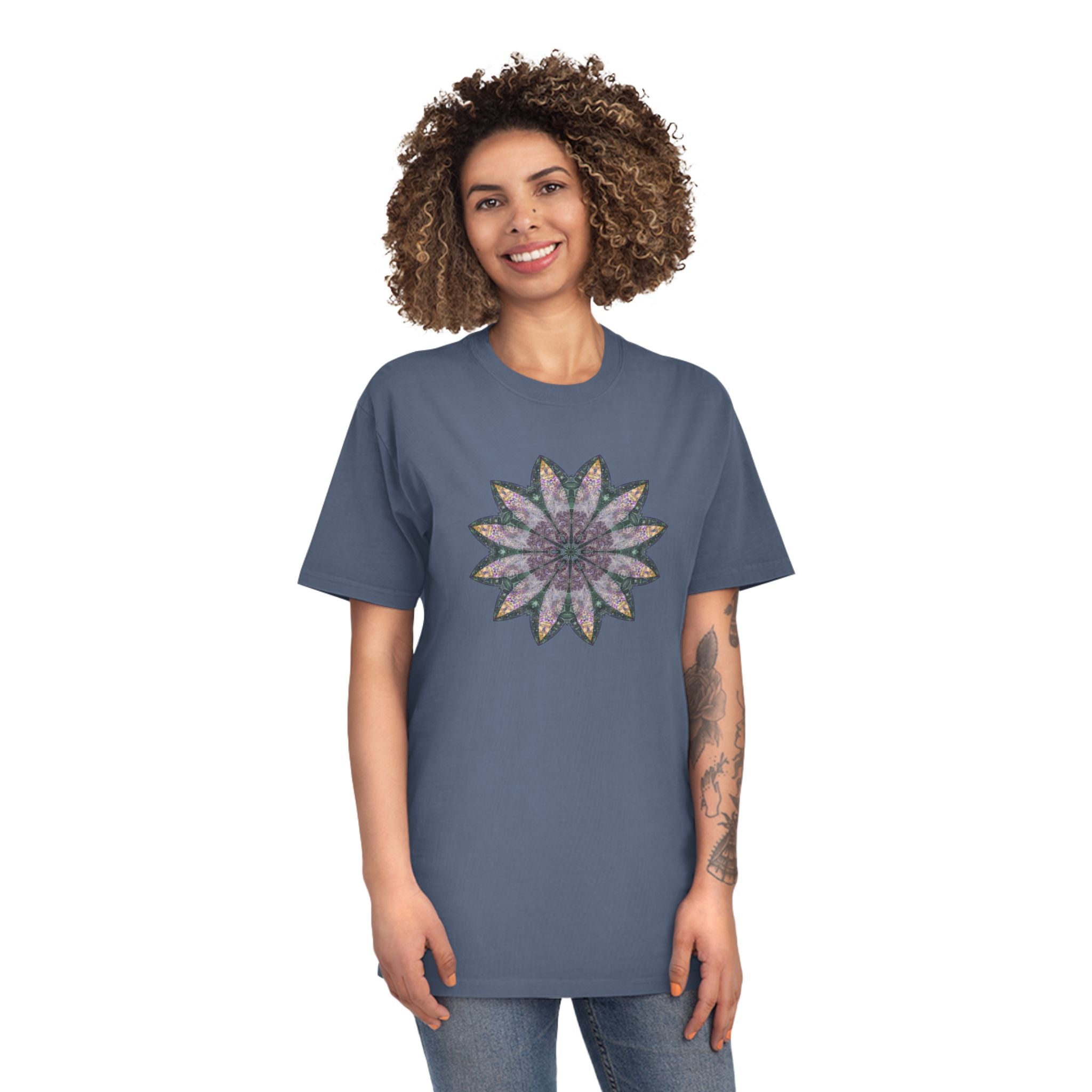 Unisex Faded Shirt - Love Light Mandalas No.21