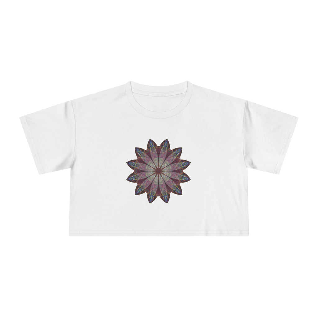 Women's Cropped Tee - Love Light Mandalas No.9