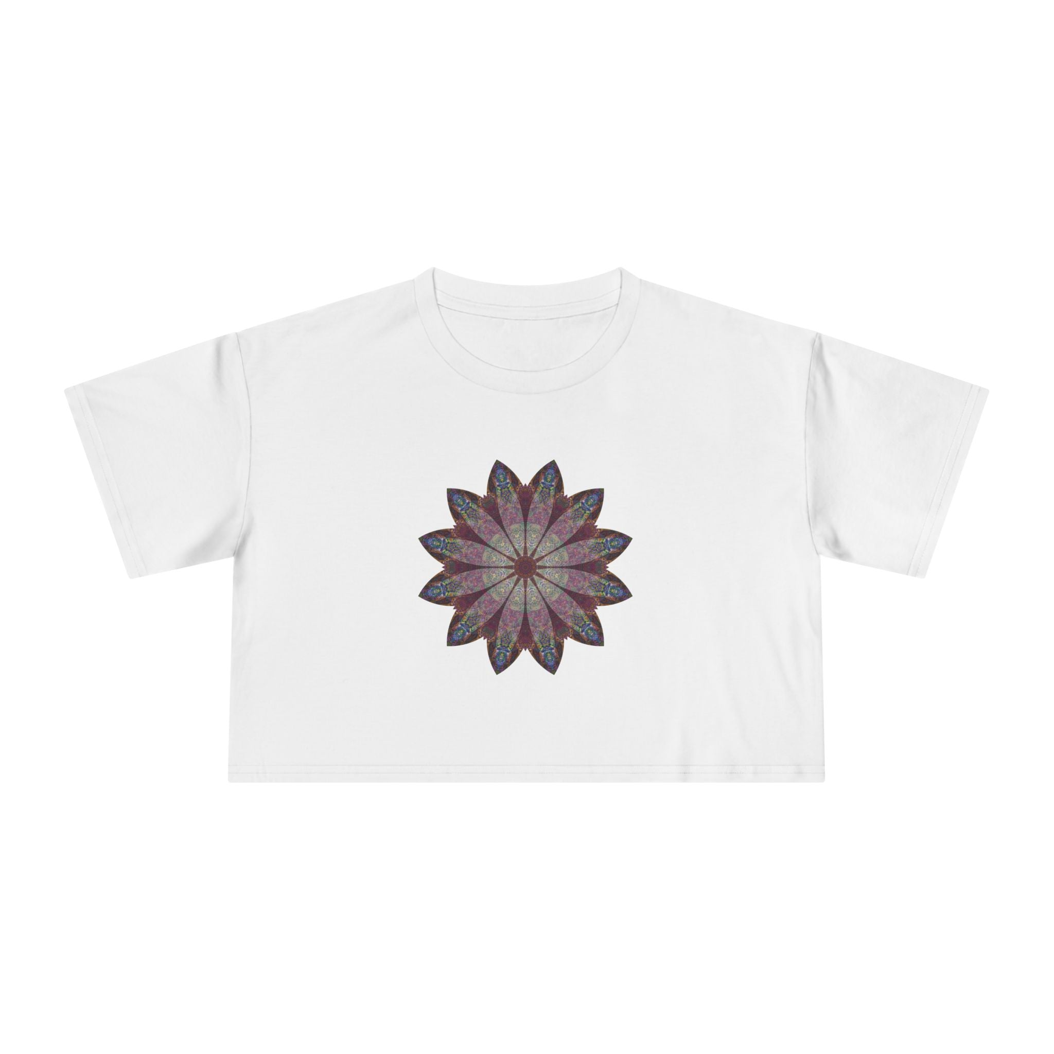 Women's Cropped Tee - Love Light Mandalas No.9