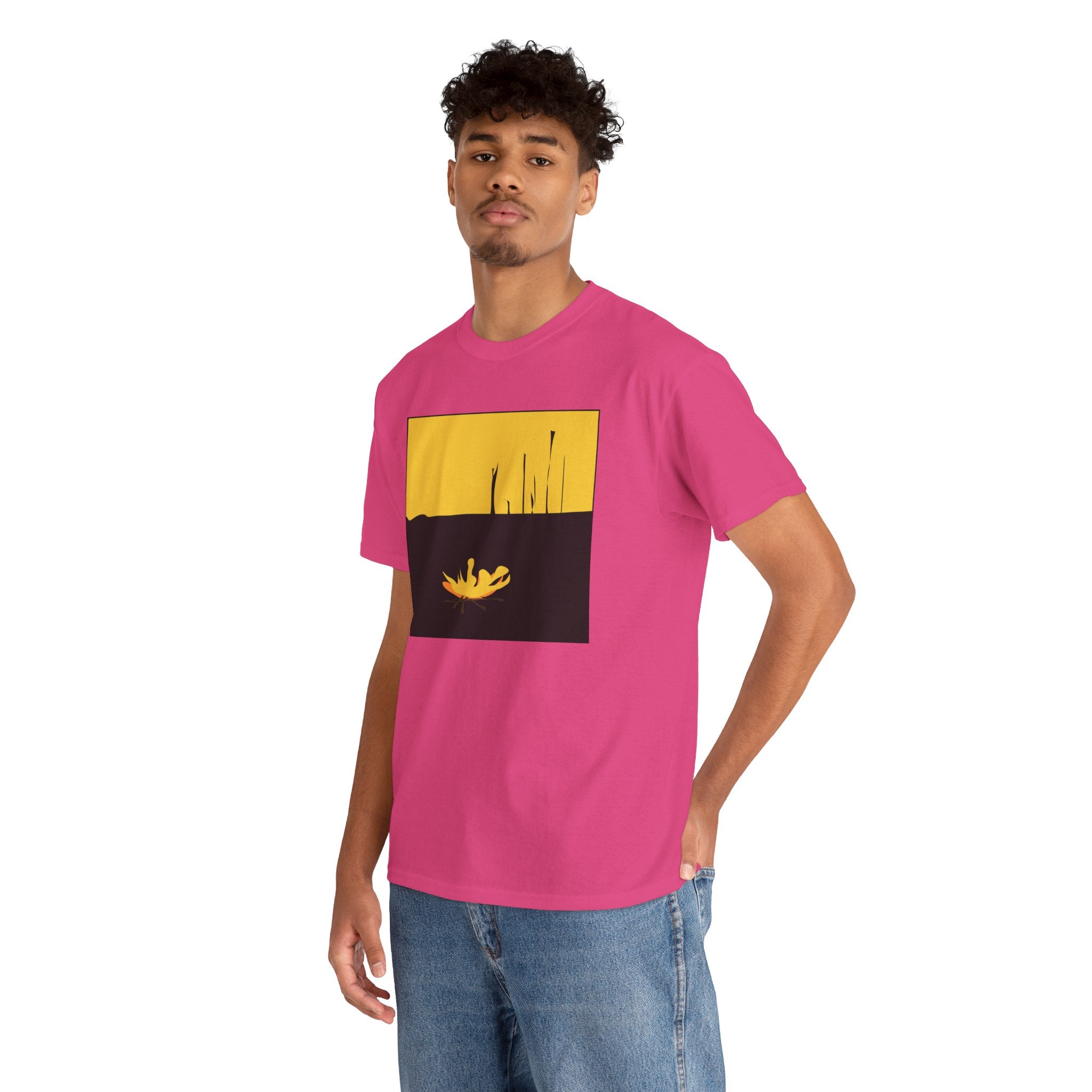 Unisex Heavy Cotton Tee - The Traveller Series (Fire)