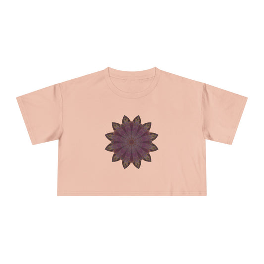 Women's Cropped Tee - Love Light Mandalas No.6