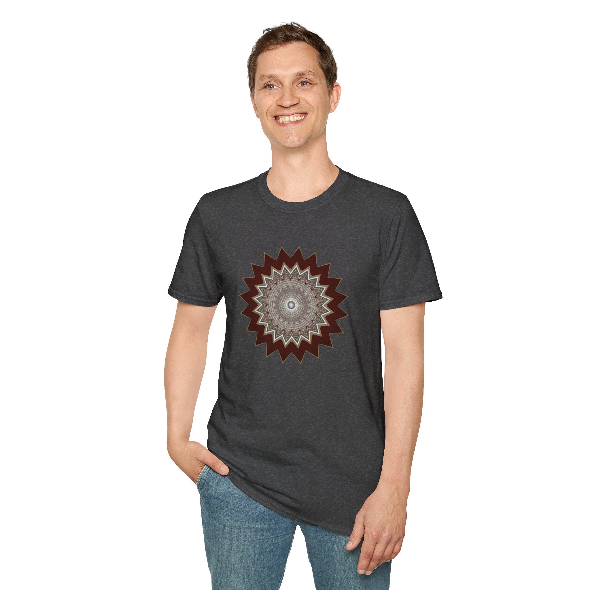 Unisex Softstyle T-Shirt - Mycelium Mandalas No.1