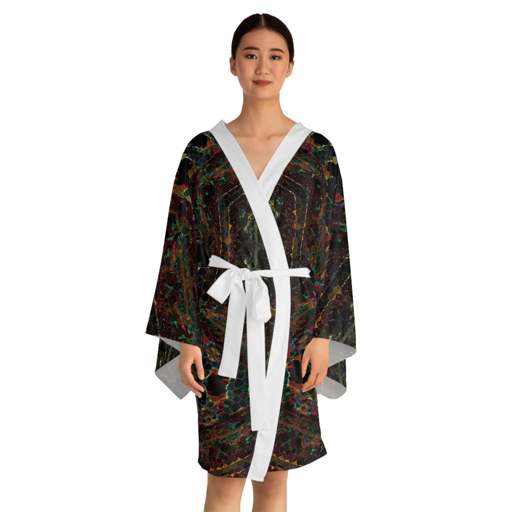 Long Sleeve Kimono Robe - DK Series No.14