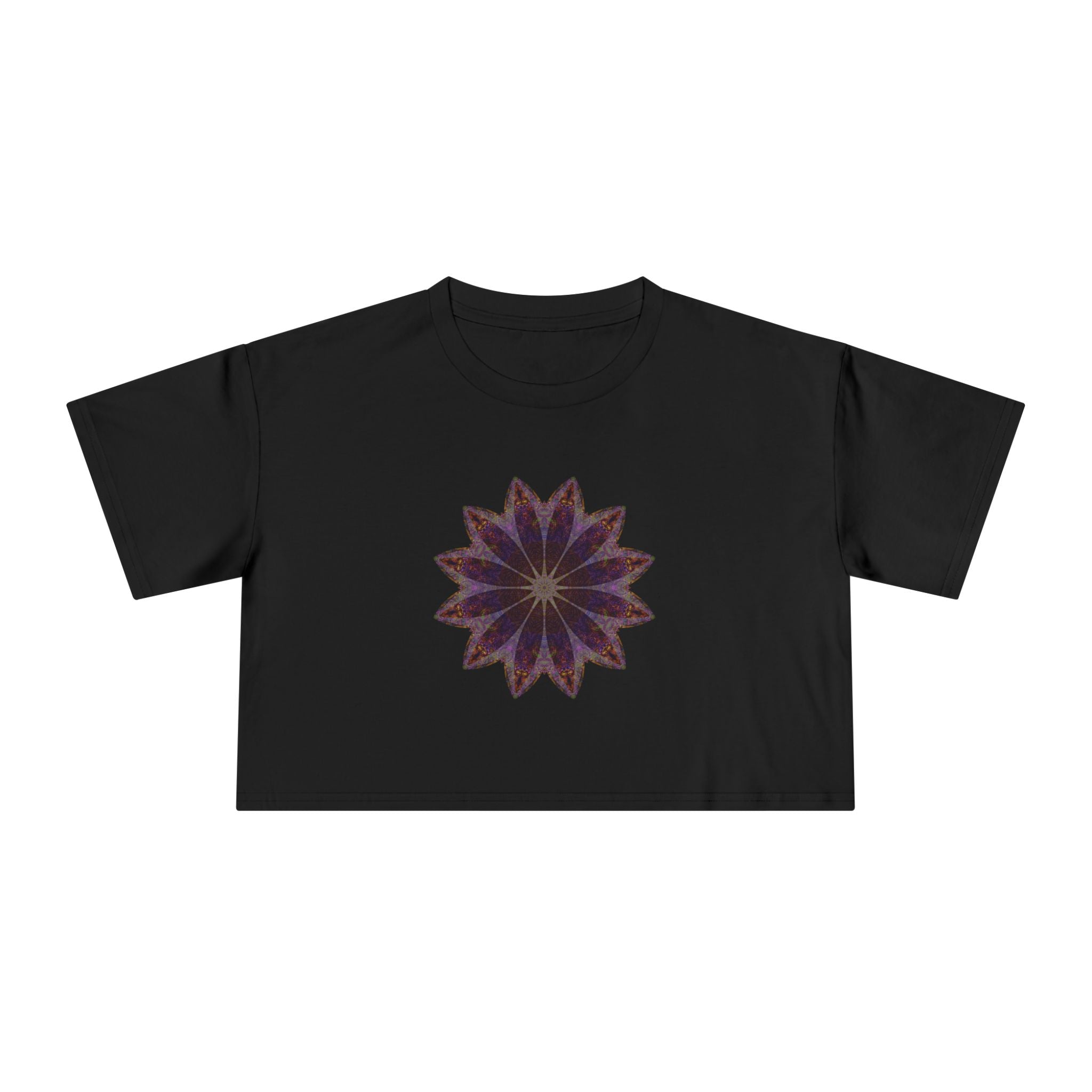 Women's Cropped Tee - Love Light Mandalas No.11