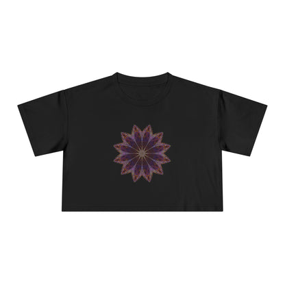 Women's Cropped Tee - Love Light Mandalas No.11