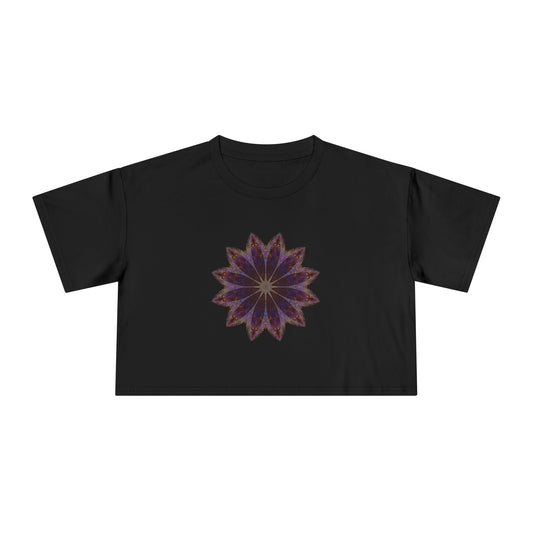 Women's Cropped Tee - Love Light Mandalas No.11