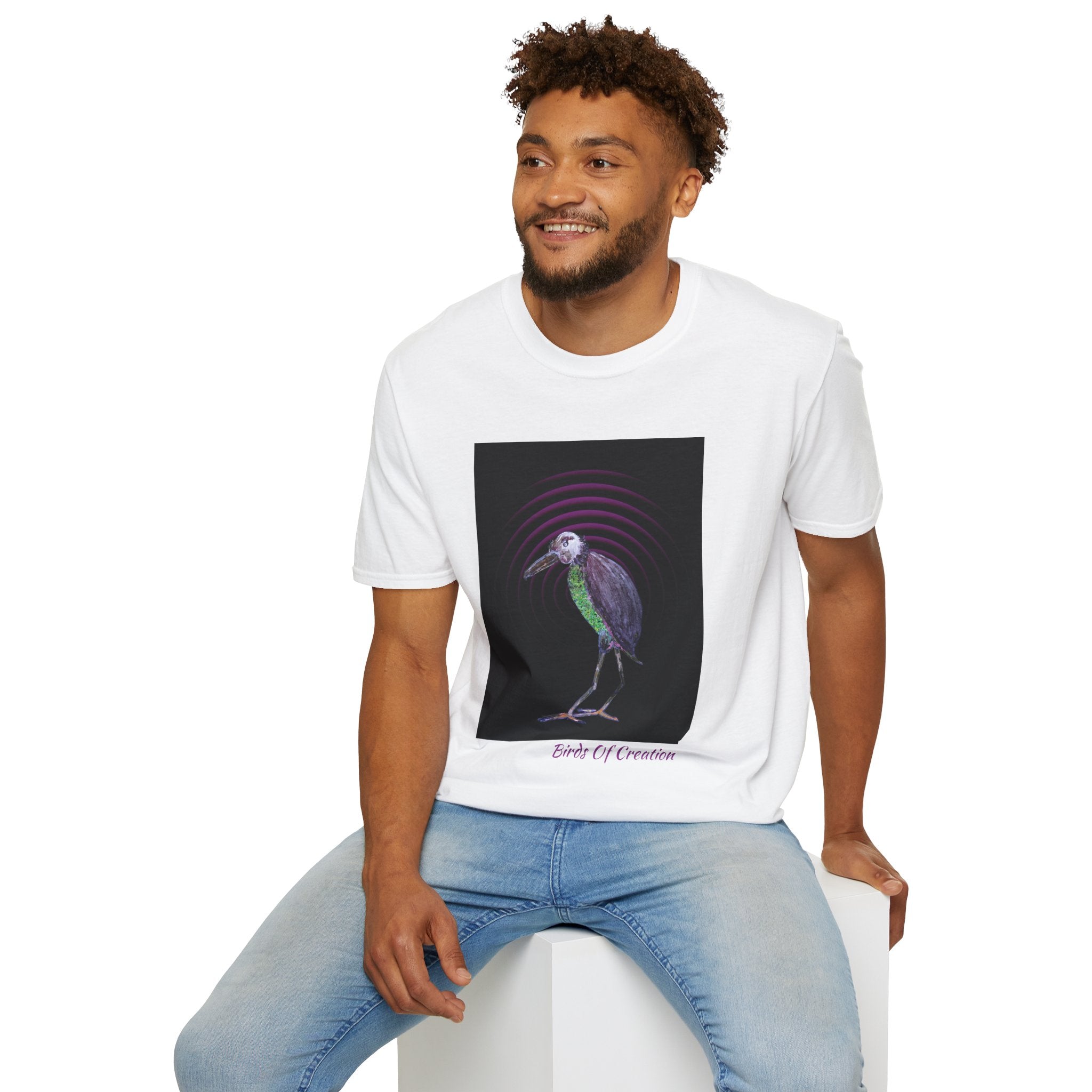 Unisex Softstyle T-Shirt - Birds Of Creation No.2b