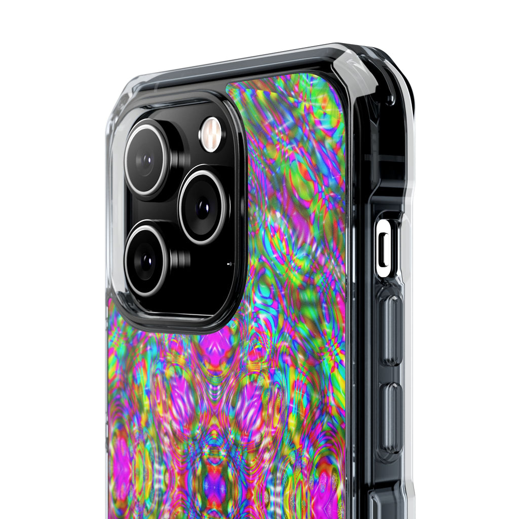 iPhone 14 Magnetic Clear Impact Case - DMT Scribe Tiles No.4