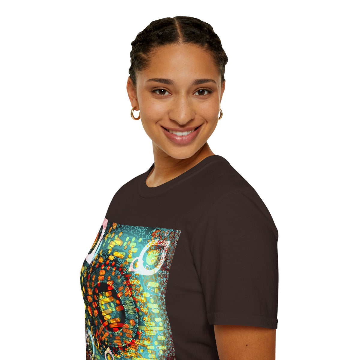 Unisex Softstyle T-Shirt - Psychedelic QR No.1