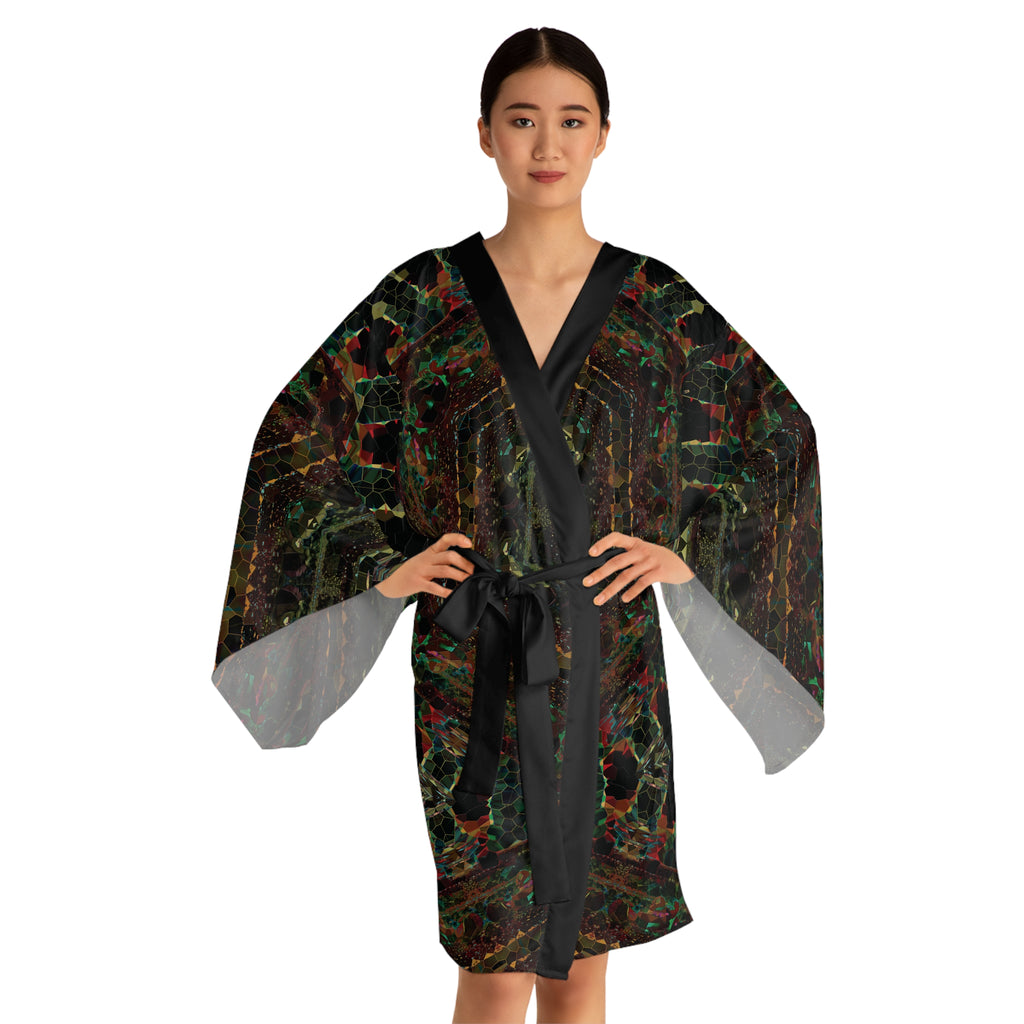 Long Sleeve Kimono Robe - DK Series No.14