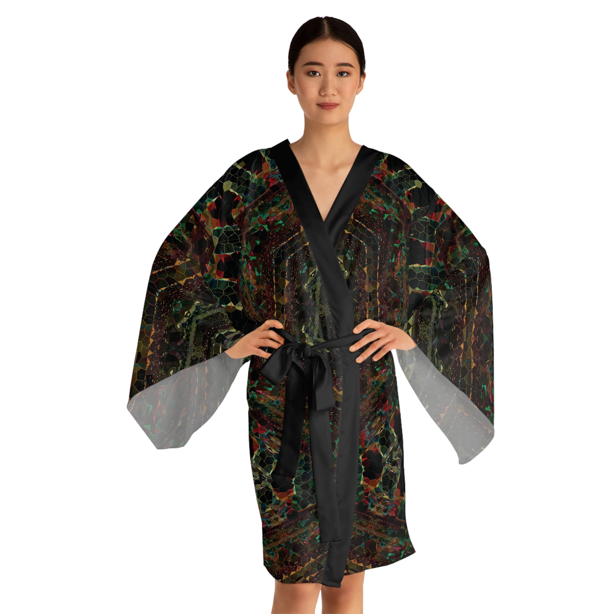 Long Sleeve Kimono Robe - DK Series No.14