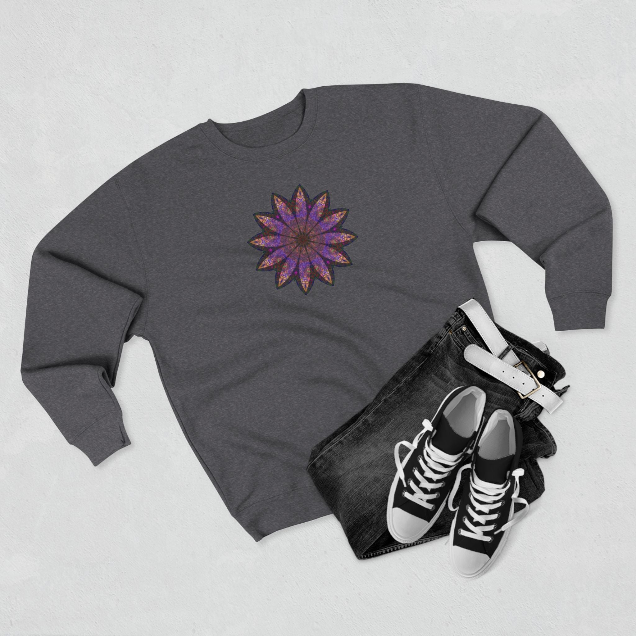 Unisex Crewneck Sweatshirt - Love Light Mandalas No.23