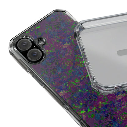 iPhone 16 Magnetic Clear Impact Case - Hidden Weave Series V3 No.23