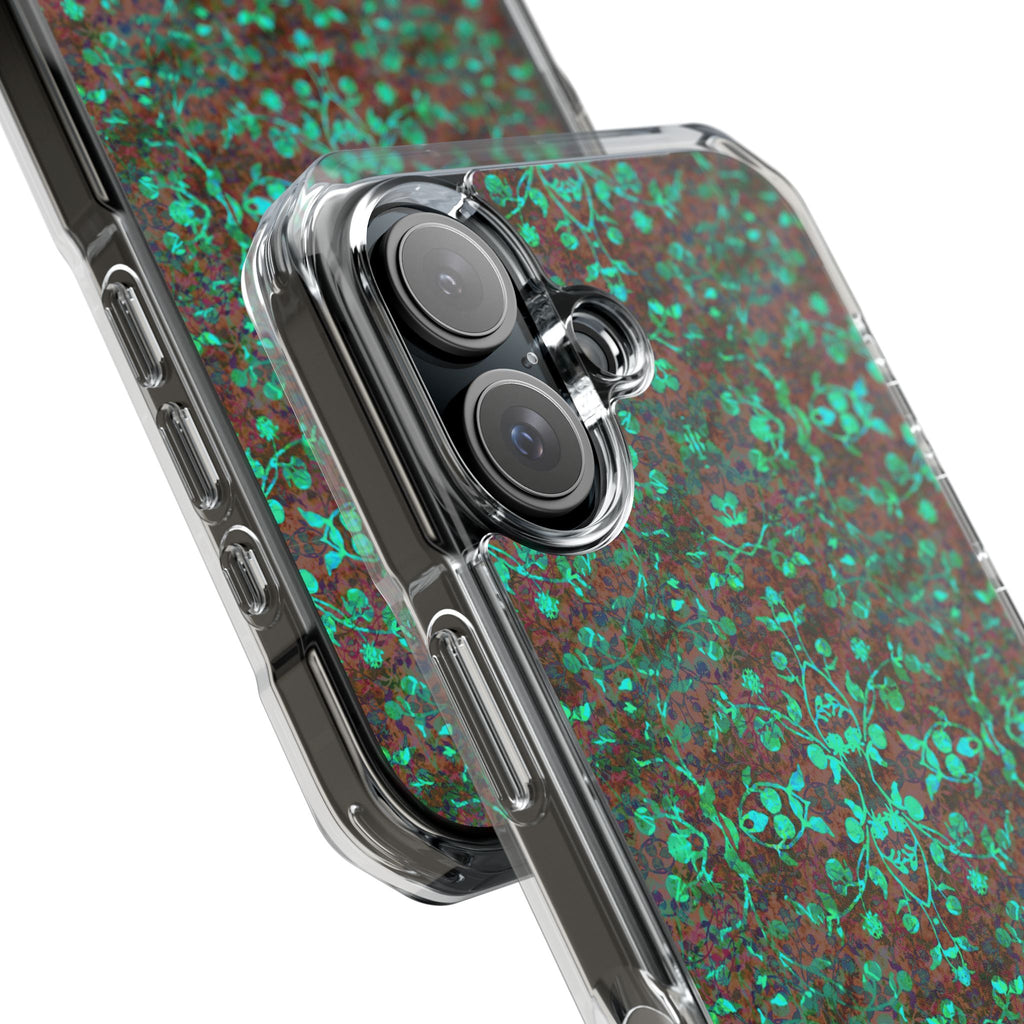 iPhone 16 Magnetic Clear Impact Case - Hidden Weave Series No.29