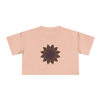 Women's Cropped Tee - Love Light Mandalas No.1