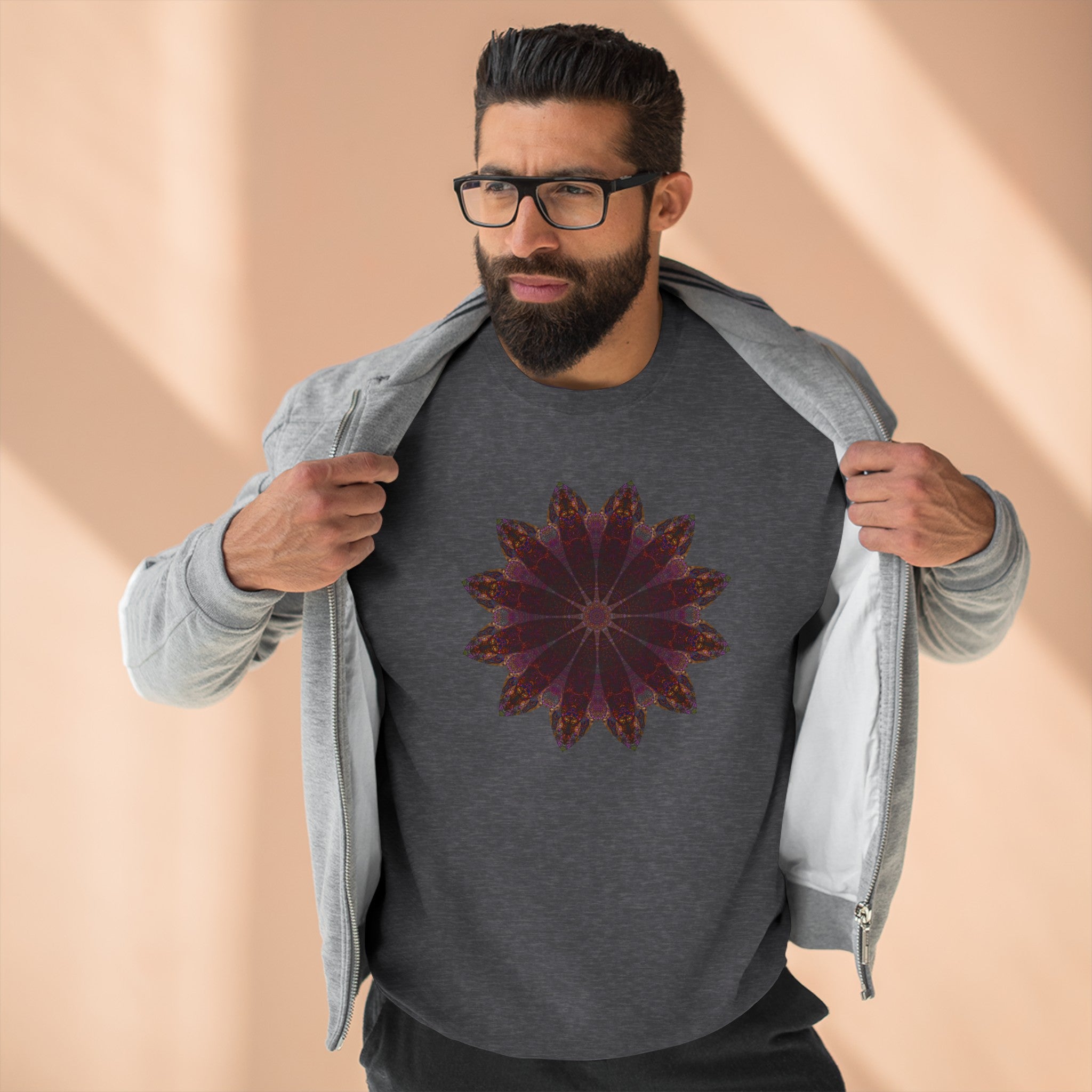 Unisex Crewneck Sweatshirt - Love Light Mandalas No.5
