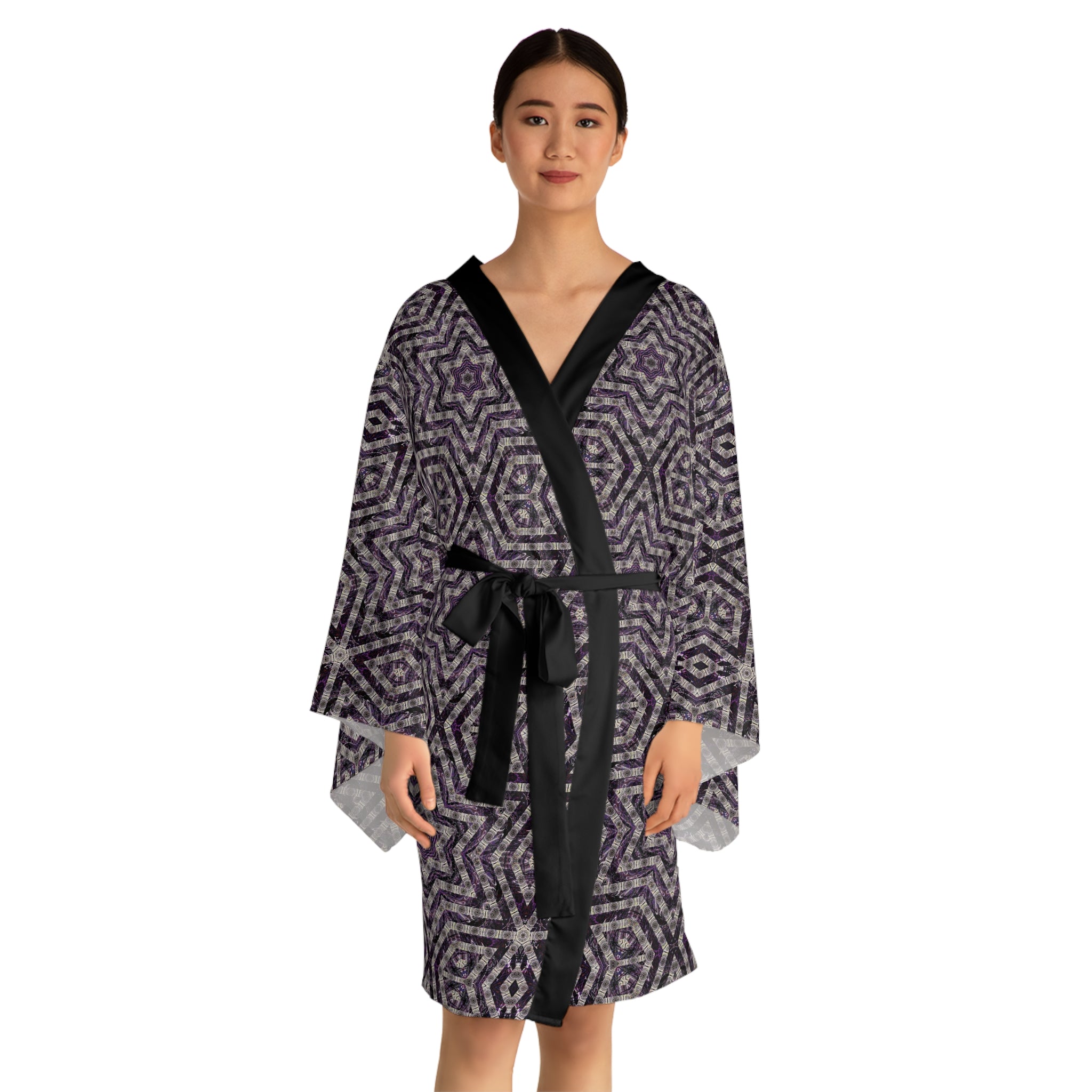 Long Sleeve Kimono Robe - P5 Kaleidoscopic No.24