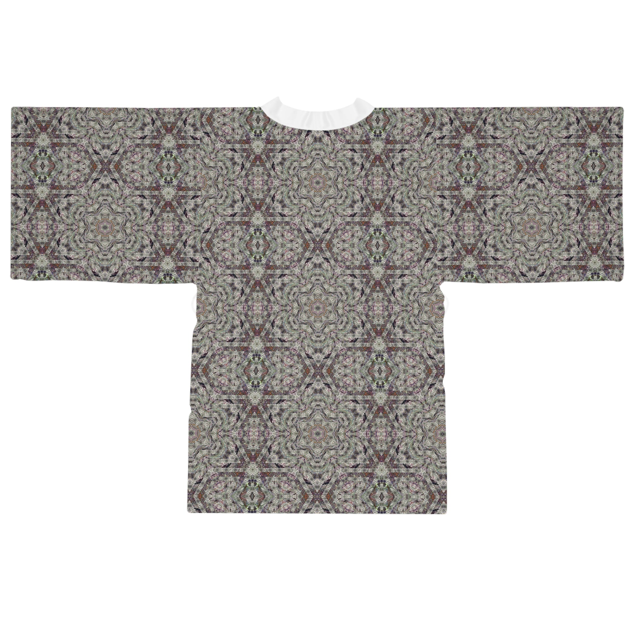 Long Sleeve Kimono Robe - P5 Kaleidoscopic No.25