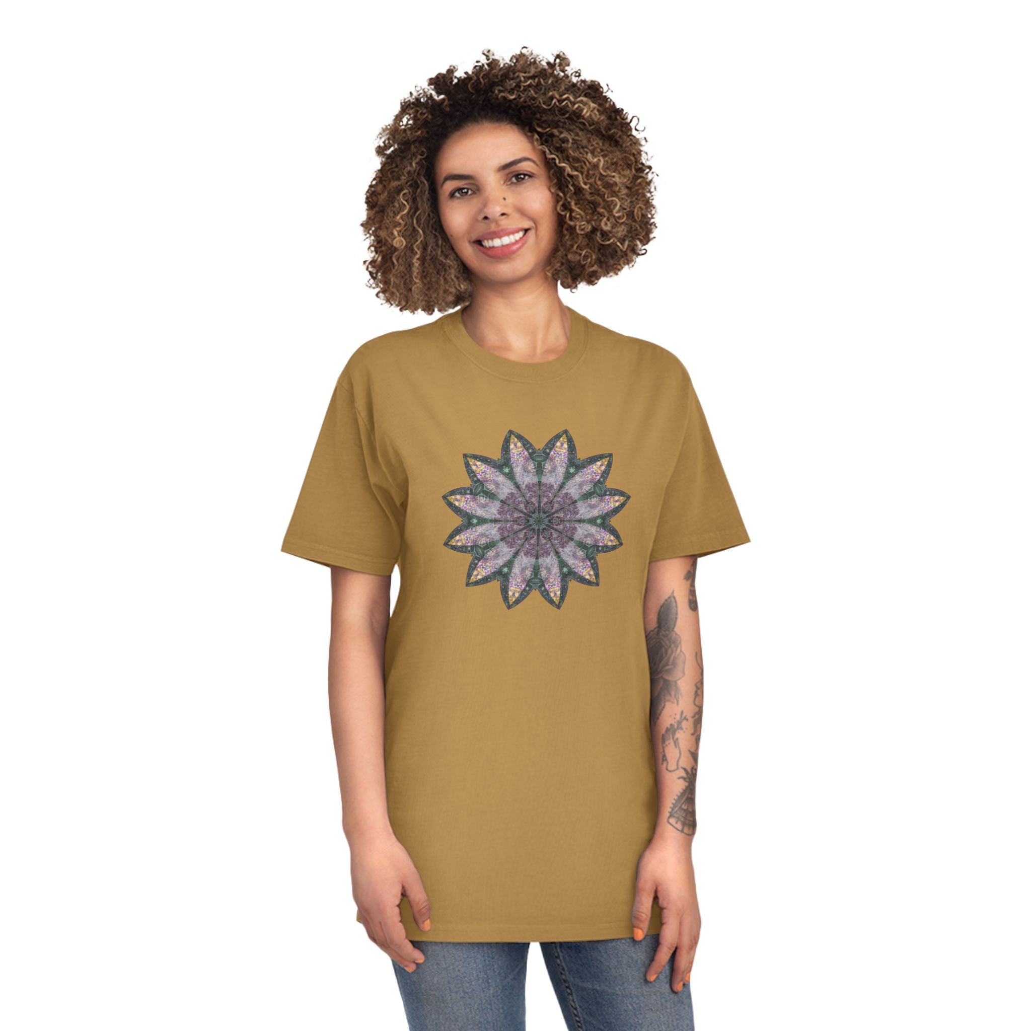 Unisex Faded Shirt - Love Light Mandalas No.21