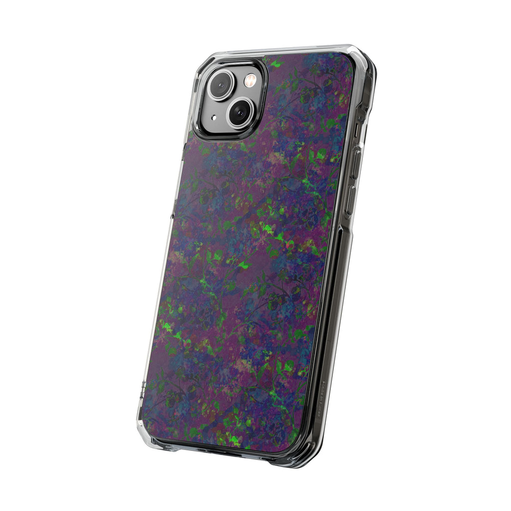 iPhone 14 Magnetic Clear Impact Case - Hidden Weave Series V3 No.23
