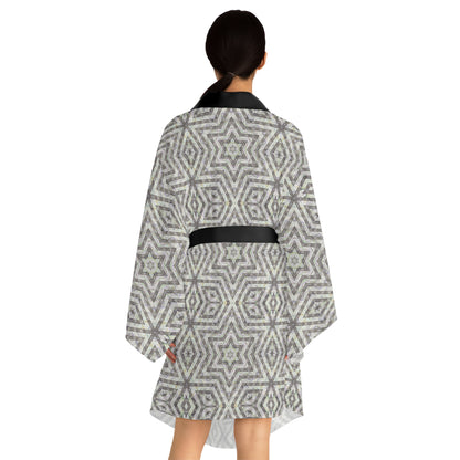 Long Sleeve Kimono Robe - P5 Kaleidoscopic No.19