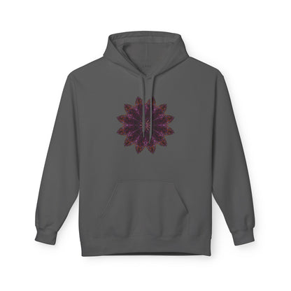 Unisex Midweight Softstyle Fleece Hoodie - Love Light Mandalas No.15