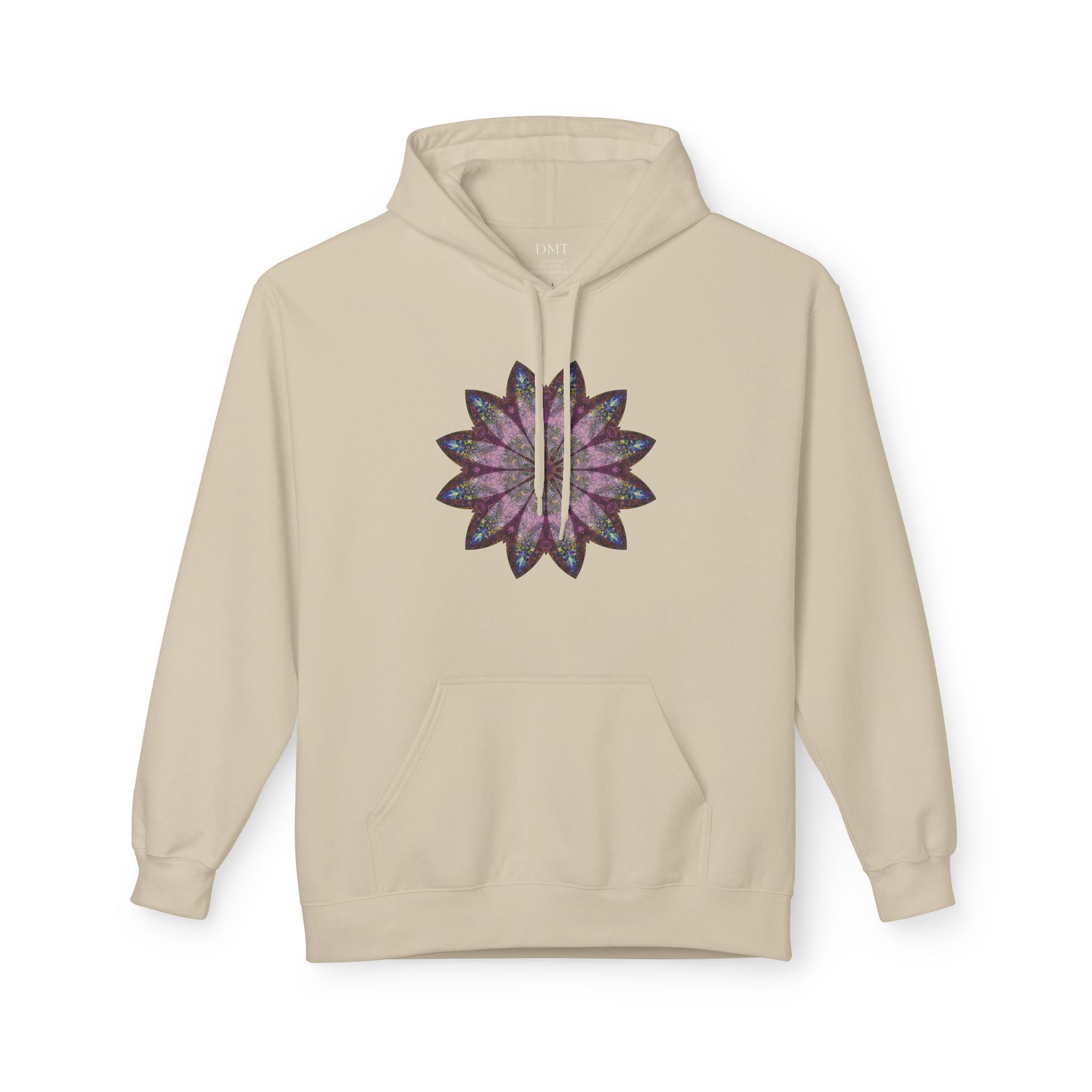 Unisex Midweight Softstyle Fleece Hoodie - Love Light Mandalas No.19