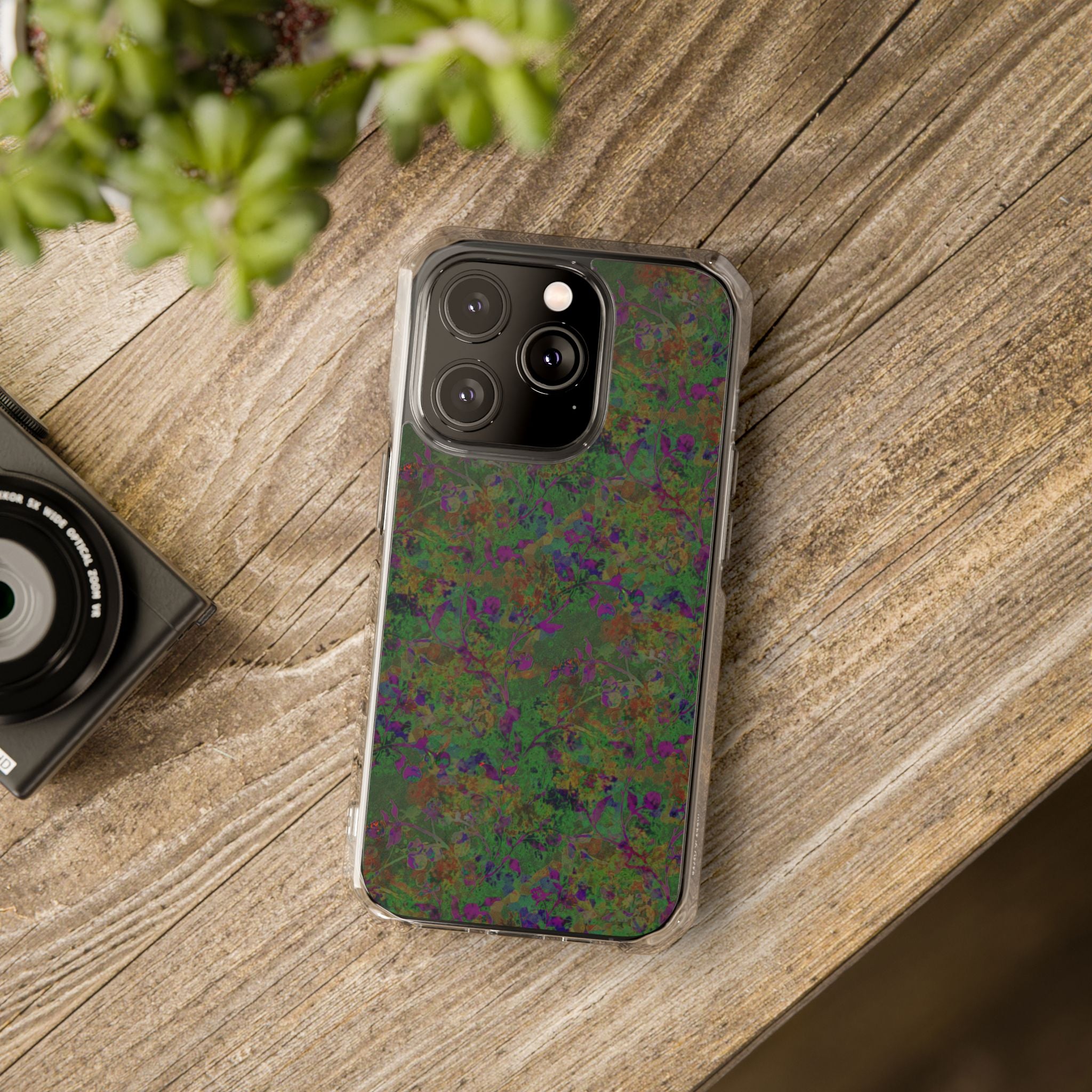 iPhone 14 Magnetic Clear Impact Case - Hidden Weave Series V3 No.24