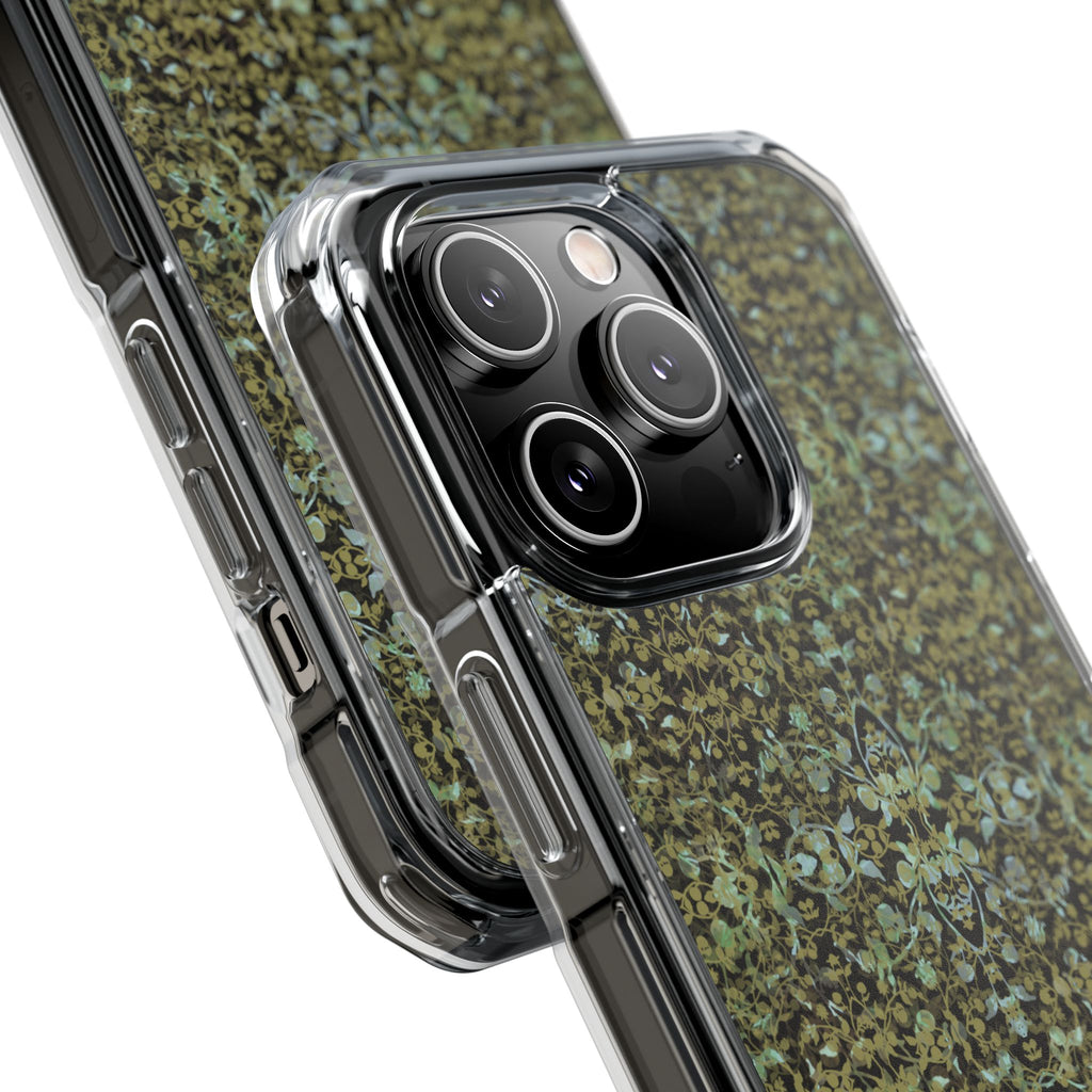 iPhone 14 Magnetic Clear Impact Case - Hidden Weave Series No.4