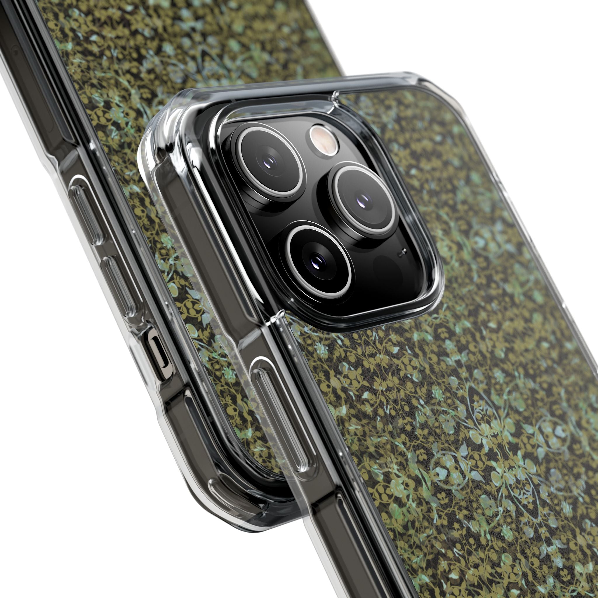 iPhone 14 Magnetic Clear Impact Case - Hidden Weave Series No.4