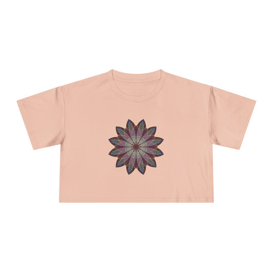 Women's Cropped Tee - Love Light Mandalas No.9