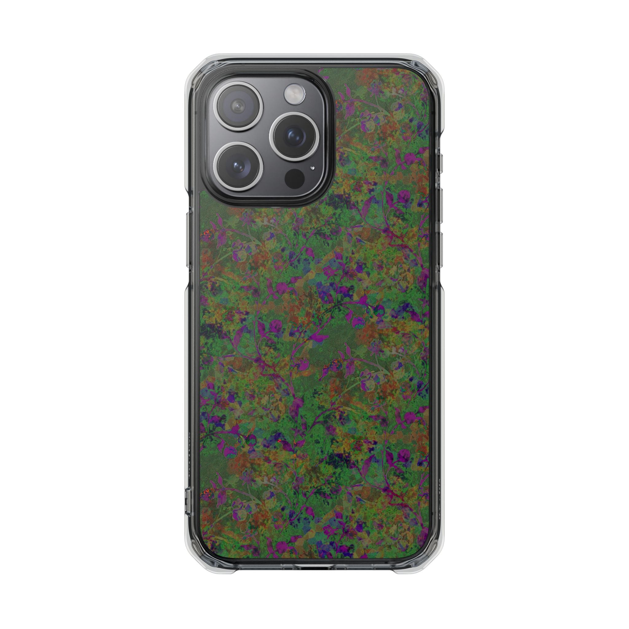 iPhone 15 Magnetic Clear Impact Case - Hidden Weave Series V3 No.24