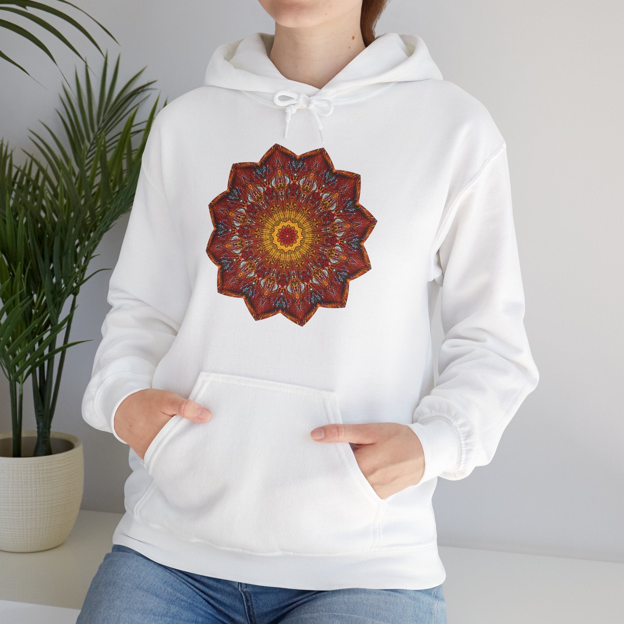 Unisex Heavy Blend™ Hooded Sweatshirt - Starflower Mandalas No.1