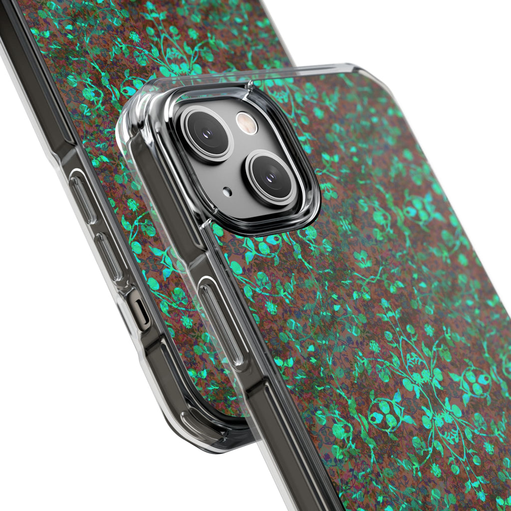iPhone 14 Magnetic Clear Impact Case - Hidden Weave Series No.29