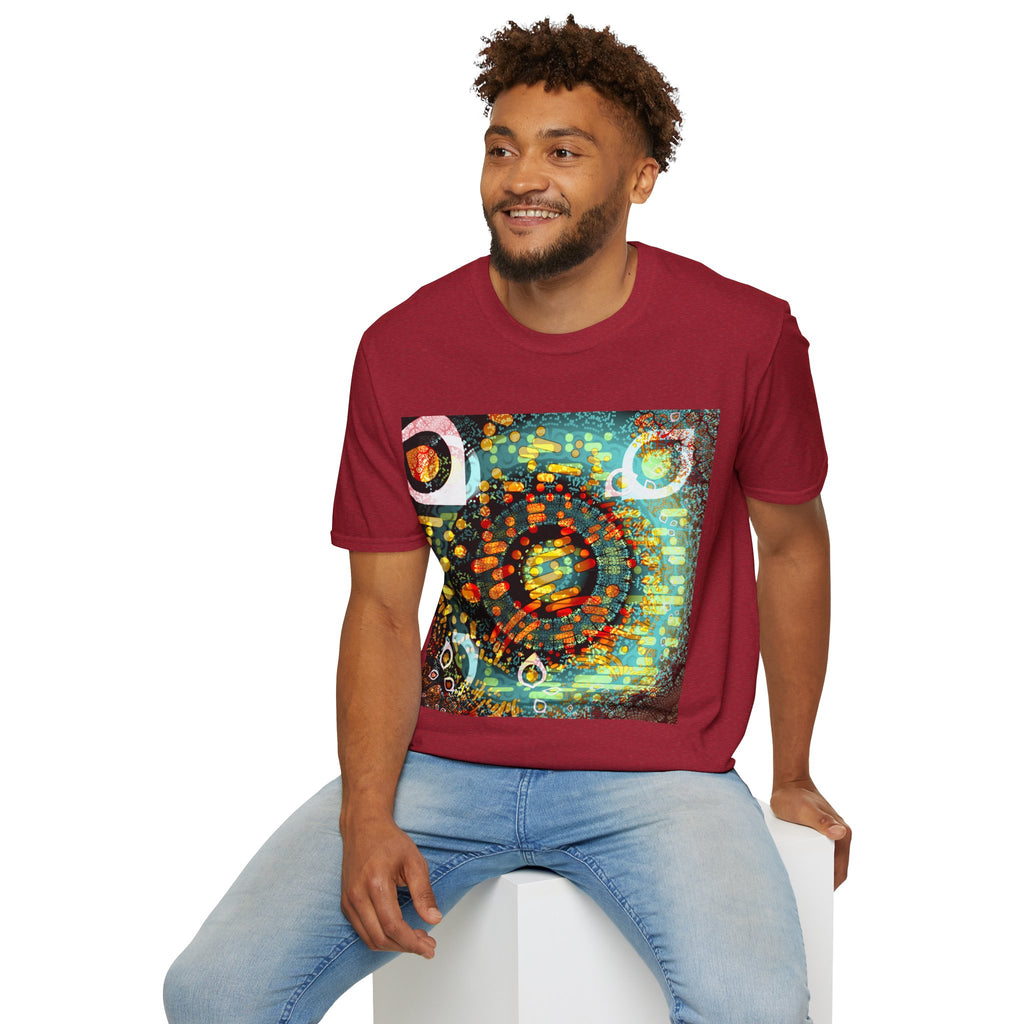Unisex Softstyle T-Shirt - Psychedelic QR No.1