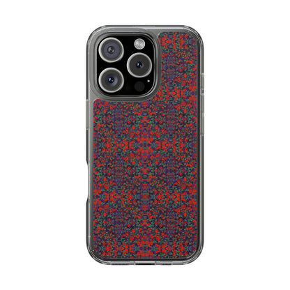 iPhone 16 Clear Case – Hidden Weave Series No.25