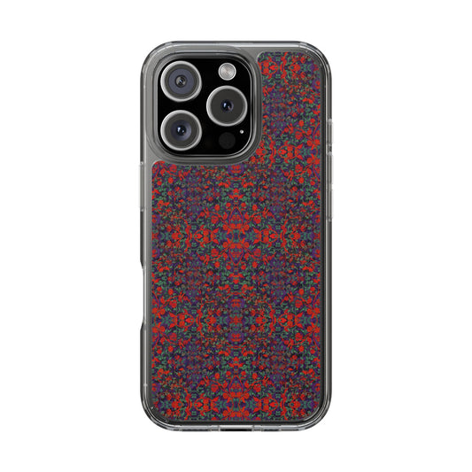 iPhone 16 Clear Case – Hidden Weave Series No.25