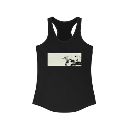 Women's Ideal Racerback Tank - Mycelial Waves