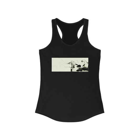 Women's Ideal Racerback Tank - Mycelial Waves
