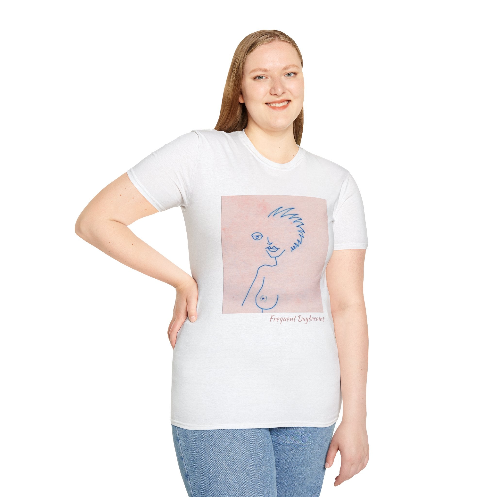 Unisex Softstyle T-Shirt - Frequent Daydreams Sketch No.46