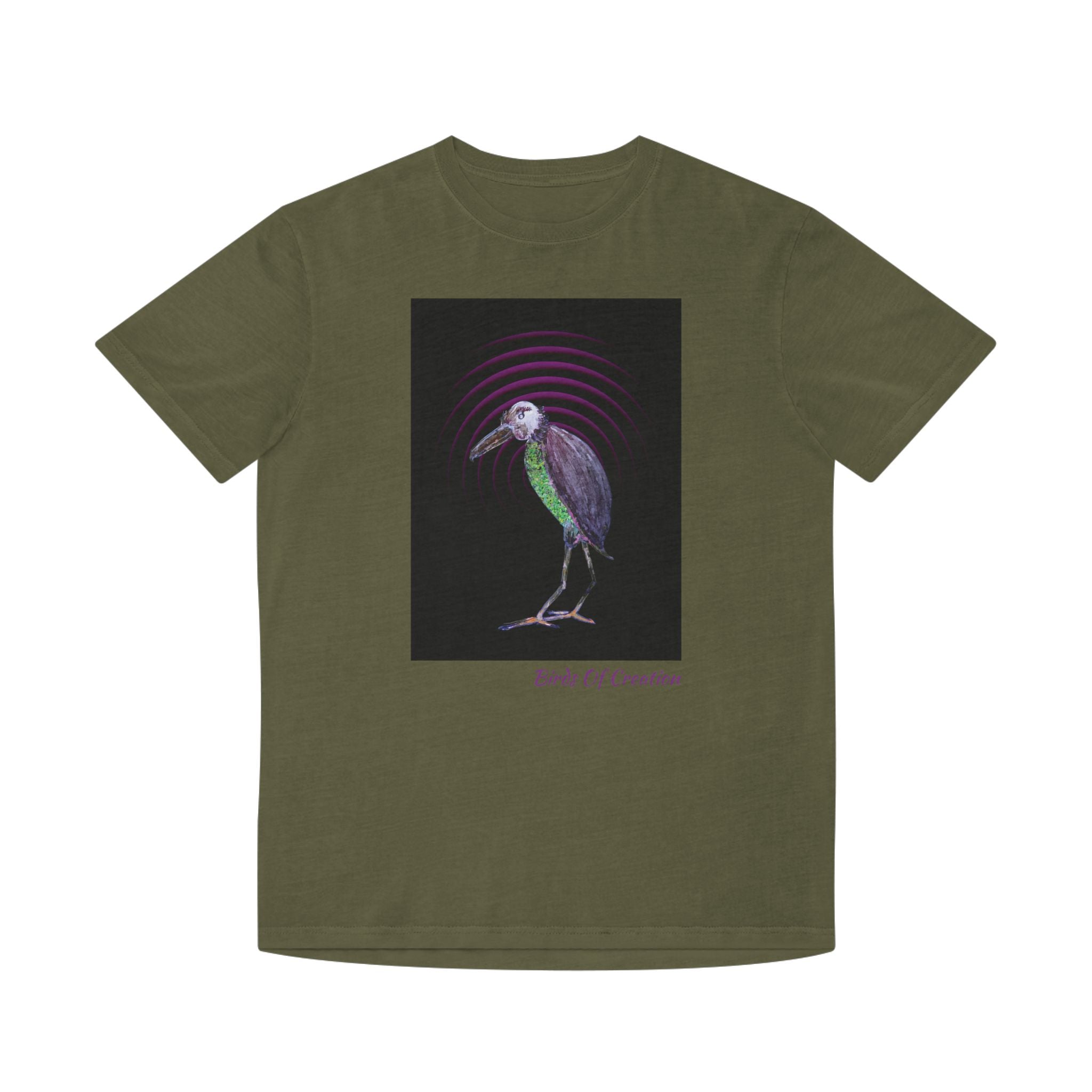 Unisex Faded Shirt - Birds Of Creation No.2b