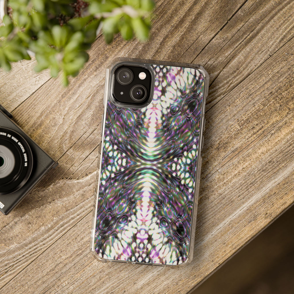 iPhone 14 Magnetic Clear Impact Case - DMT Scribe Tiles No.8