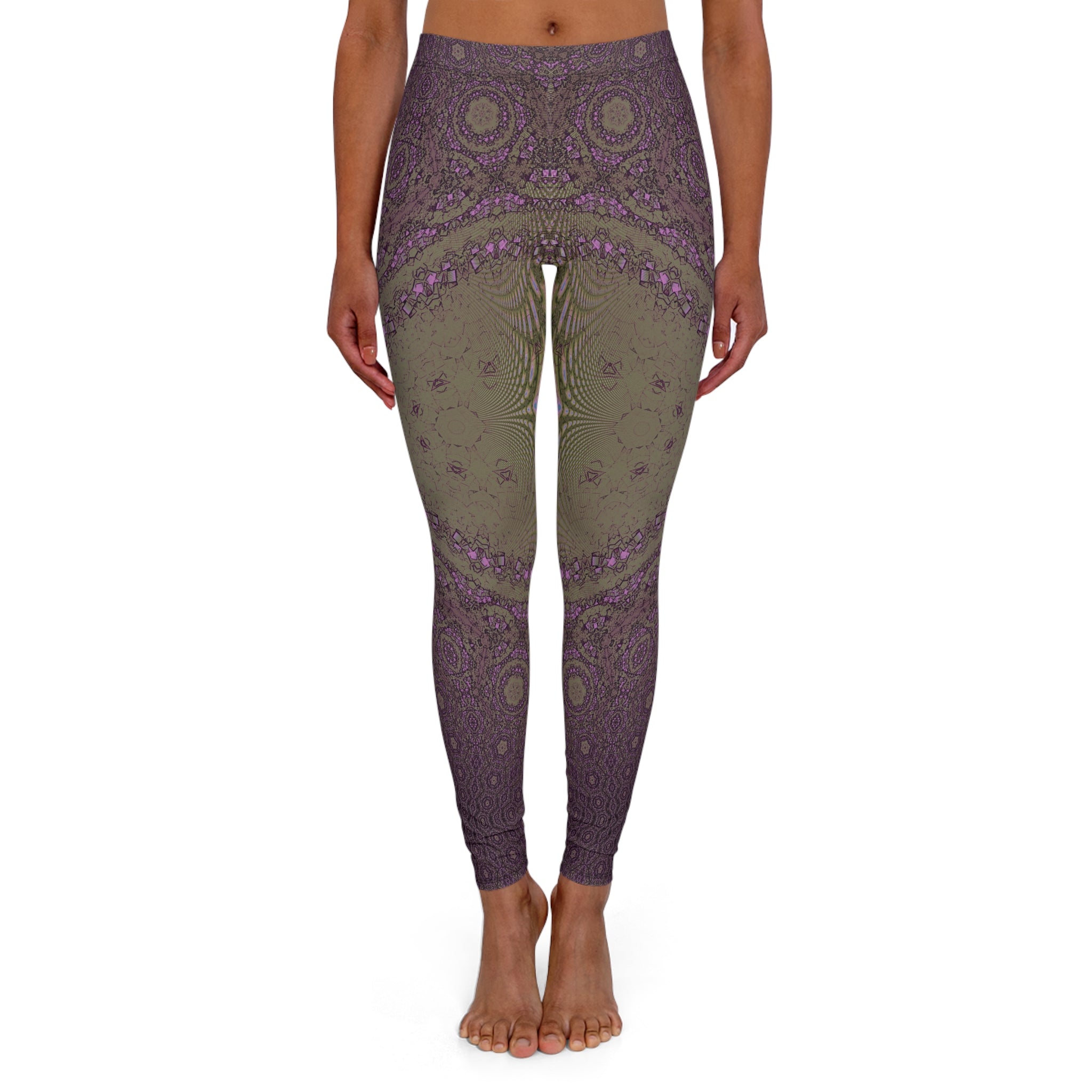 Spandex Leggings - Love Light Fractals No.11b