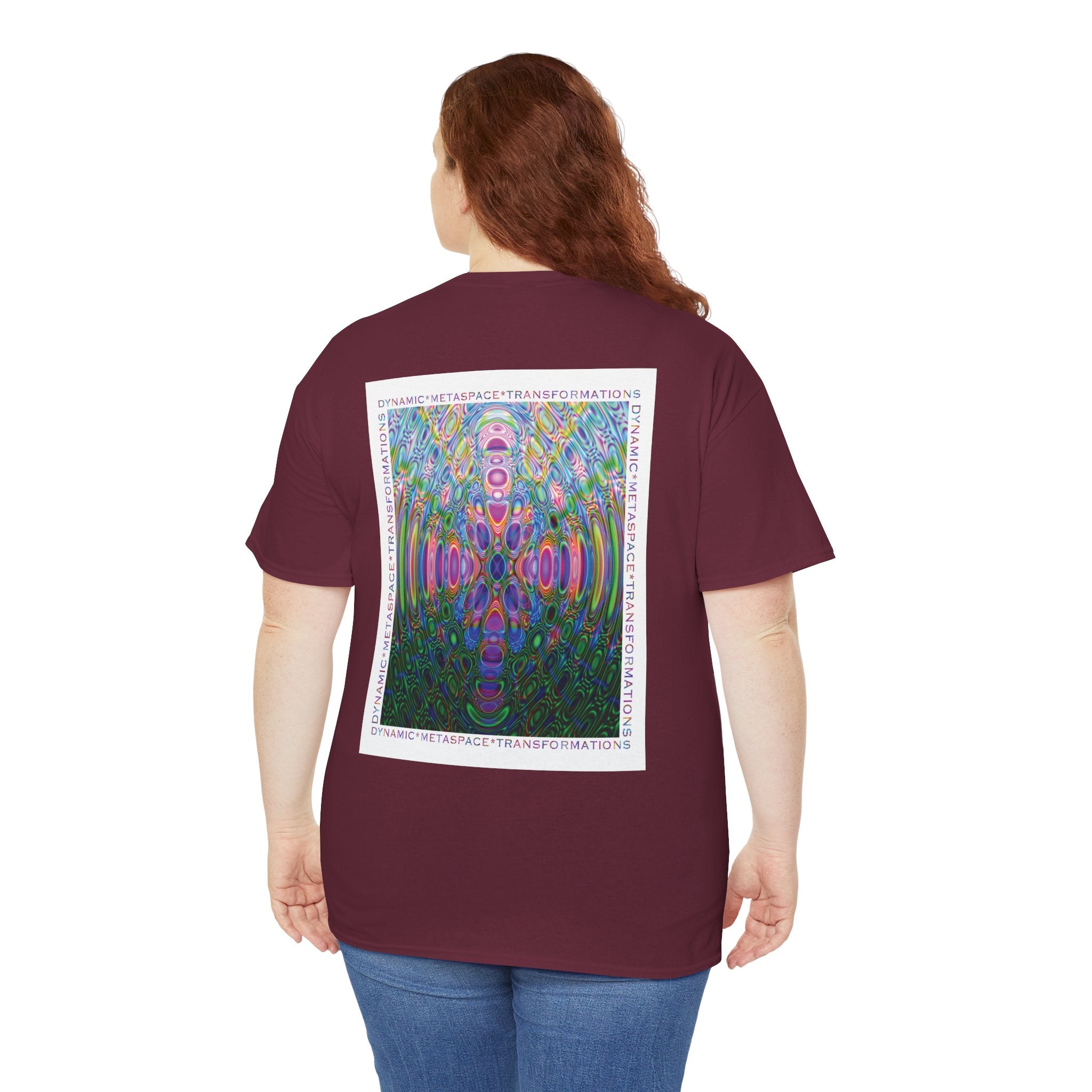 Unisex Heavy Cotton Tee (Back) - DMT Seer No.2